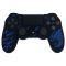 Силиконовый чехол для джойстика Sony PlayStation PS4 Type 1 Black with Dragon Blue тех.пак