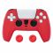 Силіконовий чохол для джойстика Sony PlayStation PS5 Type 6 Red + накладки на аналогові стіки