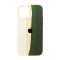 Чохол Silicone Cover Full Rainbow для iPhone 11 Pro White/Green