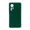 Чехол Original Soft Touch Case for Xiaomi 12/12X Dark Green with Camera Lens