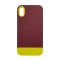 Чехол Bichromatic для Apple iPhone XR Brown Burgundy/Yellow