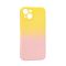 Чохол накладка Silicon Gradient Case для iPhone 13/14 Yellow/Pink