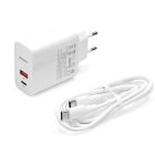 СЗУ Baseus Speed PPS Quick Charger 30W USB/Type-C + Cable Type-C to Type-C(TZCAFS-A02) White
