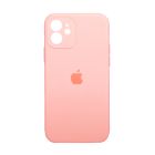 Чохол Soft Touch для Apple iPhone 12 Light Pink with Camera Lens Protection Square