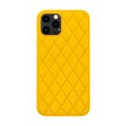 Чехол Leather Lux для iPhone 12/12 Pro Yellow