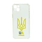 Чохол Wave We are Ukraine Case iPhone 13 Clear U&A with Camera Lens