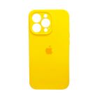 Чехол Soft Touch для Apple iPhone 15 Pro Yellow with Camera Lens Protection