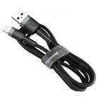Кабель Baseus Cafule Cable USB Lightning 1.5A 2m Grey/Black (CALKLF-CG1)
