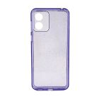 Чехол Silicon Shiny Case Motorola E13 Glitter Clear/Purple