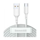 Кабель Baseus Simple Wisdom Data Cable Kit USB 3.0 Type-C 5A (2PCS/Set) White (TZCATZJ-02)
