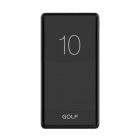 Зовнішній акумулятор GOLF G80 10000 mAh Black