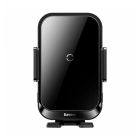 Автодержатель для телефона Baseus Halo Electric Wireless Charger 15W (SUDD000001) Black