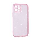 Чохол Silicon Shiny Case iPhone 12 Pro Max Glitter Clear/Pink