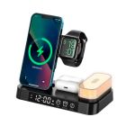 Беспроводное зарядное устройство + ночник А37 30W 4 in 1 Black