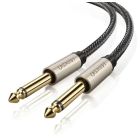 Аудіо кабель UGREEN AV128 6.5mm  Male to Male Audio Cable Gray 2m(UGR-10638)