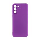 Чехол Original Soft Touch Case for Samsung S21/G991 Purple with Camera Lens
