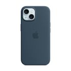 Чехол Apple iPhone 15 Silicone Case with MagSafe Storm Blue (MT0N3)