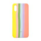 Чехол Silicone Cover Full Rainbow для Xiaomi Redmi 9a Yellow/Pink