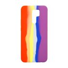 Чехол Silicone Cover Full Rainbow для Xiaomi Redmi 9 Red/Violet