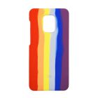 Чехол Silicone Cover Full Rainbow для Xiaomi Redmi Note 9s/Note 9 Pro/Note 9 Pro Max Red/Violet