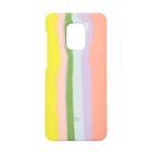 Чехол Silicone Cover Full Rainbow для Xiaomi Redmi Note 9s/Note 9 Pro/Note 9 Pro Max Yellow/Pink