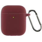 Футляр для навушників AirPods 2 Ultra Thin Case Maroon