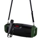 Портативная Bluetooth колонка New Rixing NR6012M + микрофон Black/Green