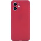 Чехол Soft Touch для Apple iPhone 11 China Red with Camera Lens Protection