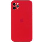 Чехол Original Soft Touch Case for iPhone 11 Pro Red with Camera Lens