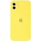 Чехол Soft Touch для Apple iPhone 11 Canary Yellow with Camera Lens Protection Square
