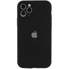 Чехол Soft Touch для Apple iPhone 12 Pro Max Black with Camera Lens Protection