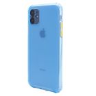 Чехол накладка Colorful Matte Case для iPhone 11 Blue