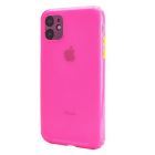 Чехол накладка Colorful Matte Case для iPhone 11 Pink