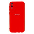 Чехол Original Soft Touch Case for Samsung A02-2021/A022 Red with Camera Lens