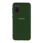 Чехол Original Soft Touch Case for Samsung A02s-2021/A025 Dark Green