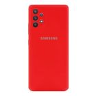 Чехол Original Soft Touch Case for Samsung A32-2021/A325 Red with Camera Lens