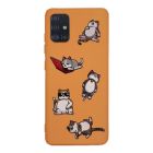 Чохол Original Soft Touch Case for Samsung A51-2020/A515 Orange Lazy Cat