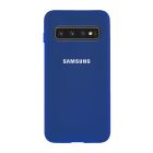 Чехол Original Soft Touch Case for Samsung S10 Plus/G975 Midnight Blue