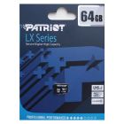Карта пам'яті PATRIOT 64 GB microSDXC UHS-I LX PSF64GMDC10