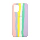 Чехол Silicone Cover Full Rainbow для Samsung A02s-2021/A025 Pink/Lilac