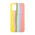 Чехол Silicone Cover Full Rainbow для Samsung A02s-2021/A025 Yellow/Pink