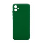 Чехол Original Soft Touch Case for Samsung A04-2022/A045 Dark Green with Camera Lens