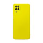 Чехол Original Soft Touch Case for Samsung A12-2021/A125/M12-2021 Yellow with Camera Lens