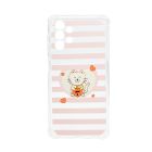 Чехол Wave Cute Case для Samsung A13/A135/A32/А326 5G Clear Kitty Love with Camera Lens