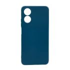 Чехол Original Soft Touch Case for Oppo A17 4G Dark Blue with Camera Lens