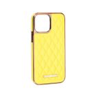 Чехол Puloka Leather Case для iPhone 13 Pro Yellow