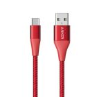 Кабель Anker Powerline+ II USB-C to USB-A 0.9m Red (A8462H21)