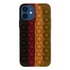 Чохол Antistress Pop It для Apple iPhone 12 Mini Brown/Hz