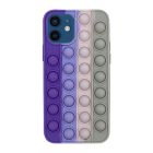 Чохол Antistress Pop It для Apple iPhone 12 Mini Violet/Pink