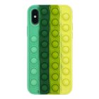 Чехол Antistress Pop It для Apple iPhone X/XS Sea Breez/Light Green